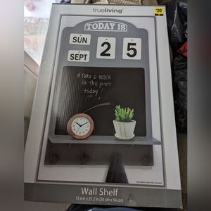 Chalk board wall shelf